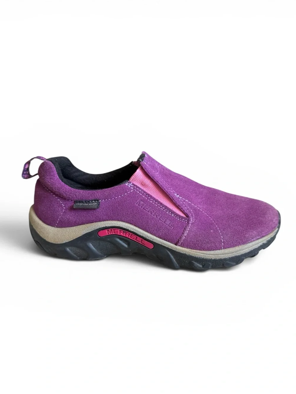 Merrell Kids Jungle Moc Frosty Waterproof Slip On Shoes Wineberry Girls 3.5